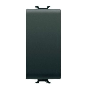 Intrerupator modular cap scara 1 modul 16A Gewiss Chorus negru GW12051