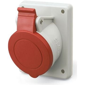 Priza industriala Scame, ingropata, 3P+N+E, 16A, 6h, IP44, gama Optima, 413.1667