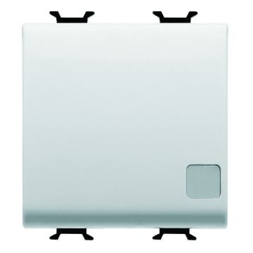 Intrerupator LED modular Gewiss Chorus 2 module 1 pol 16A culoare alba GW10033