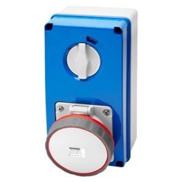 Priza verticala interblocabila Gewiss 63A 3P+N+E 400V 6H SBF GW67264N
