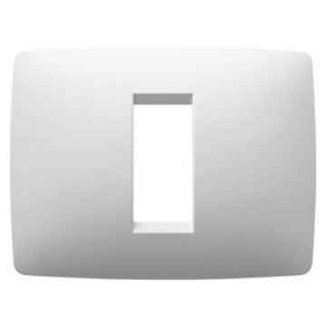 Rama decorativa Gewiss Chorus Monochrome One 1 modul alba GW16101TB