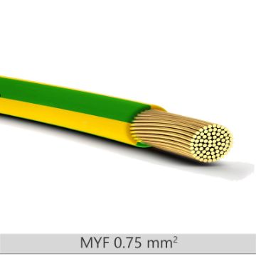 Poza cu Conductor flexibil MYF 0.75 verde-galben