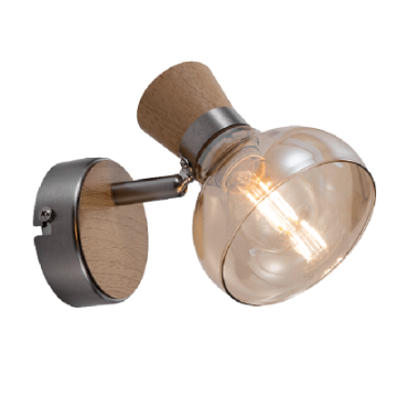 Aplica rustica Elmark Addy Wood 955ADDY1W/WD