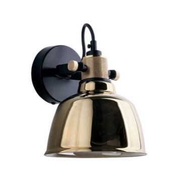 Aplica vintage dormitor Nowodvorski Amalfi Gold 9155 sticla aurie