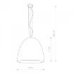 Pendul living Nowodvorski Egg XL 9025 compozit alb