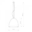 Pendul living Nowodvorski EGG L 9024 compozit negru