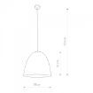 Pendul living Nowodvorski Egg M 9022 compozit negru