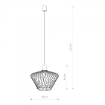 Pendul living Nowodvorski Wave S 8858 otel alb