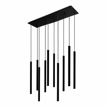 Lustra dormitor Nowodvorski Laser Black 8923 otel negru