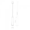 Pendul dormitor Nowodvorski Eye M Brass 8914 otel negru