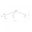 Plafoniera dormitor Nowodvorski Eye White 6491 otel alb