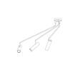 Plafoniera dormitor Nowodvorski Eye White 6491 otel alb