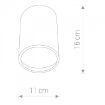 Plafoniera exterior Nowodvorski Fog 3403 aluminiu graphite