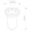 Spot exterior Nowodvorski Paoli Inox 9554 sticla