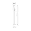 Stalp exterior Nowodvorski Ottawa Graphite 9563 aluminiu graphite