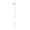 Stalp LED exterior Nowodvorski Pole 9185 aluminiu graphite