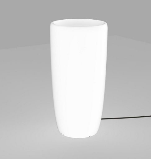 Lampa exterior Nowodvorski Flowerpot M 9712 plastic alb