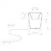 Lampa exterior Nowodvorski Flowerpot S 9711 plastic alb