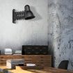 Aplica dormitor Nowodvorski Harmony Black 9890 otel negru