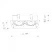 Spot bucatarie Nowodvorski Mod White 9412 otel alb