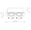 Spot bucatarie Nowodvorski Downlight White 9574 otel alb