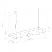 Lustra living Nowodvorski Plant White 9382 otel alb