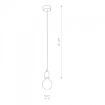 Pendul living Nowodvorski Silicone Black 6404 silicon negru
