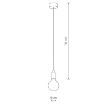 Pendul dormitor Nowodvorski Silicone White 6403 silicon alb