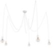 Lustra dormitor Nowodvorski Spider White 9744 cablu panzat alb