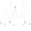 Lustra dormitor Nowodvorski Spider White 9743 cablu panzat alb