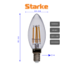 Bec LED Starke Vintage 6W B35 E14 600lm 2700k ST00730