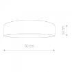 Plafoniera living Nowodvorski Turda White-Silver 8952 otel alb