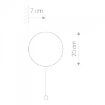 Aplica rustica living Nowodvorski Minimal 9377 lemn stejar