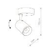 Plafoniera LED Nowodvorski Iris Black 8994 aluminiu negru