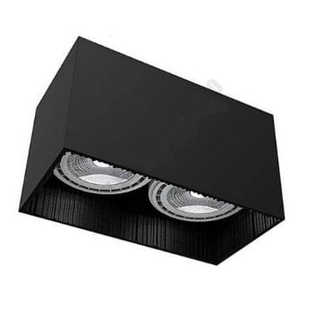 Plafoniera living Nowodvorski Groove Black 9316 aluminiu negru