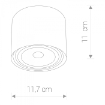 Plafoniera living Nowodvorski Bit S Graphite 9486 otel graphite