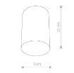 Plafoniera living Nowodvorski Point Plexi L White 6528 otel alb