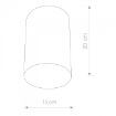 Plafoniera living Nowodvorski Point Plexi L Black 6530 otel negru
