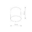 Plafoniera living Nowodvorski Point Plexi M White 6525 otel alb