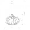 Pendul living Nowodvorski Ika D 4174 MDF maro