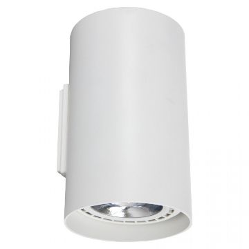 Aplica dormitor Nowodvorski Tube White 9317 aluminiu alb