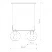 Lustra living Nowodvorski Monaco 9363 sticla gri