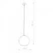 Pendul living Nowodvorski Polaris Gold 9057 sticla aurie