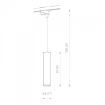 Pendul pe profil Nowodvorski Eye White 9337 otel alb