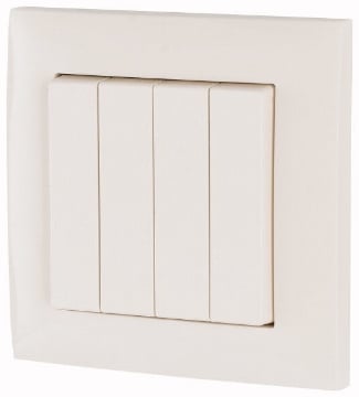 Buton complet alb lucios Eaton XComfort 4 cai IP20 CPAD-00/195