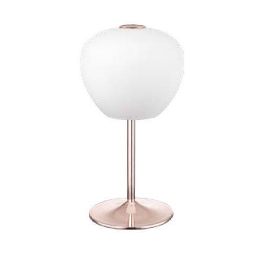 Veioza LED Klausen Unique Aragon TL3 Rose-White 148001 sticla alba