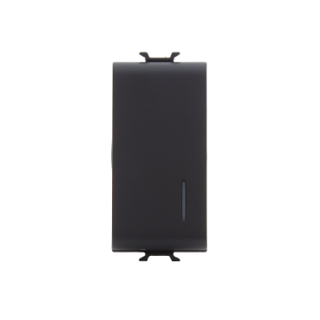 Intrerupator LED modular revenire Gewiss Chorus 1 modul 16A negru GW12132