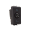 Priza modulara TV directa Gewiss Chorus 1 modul neagra 0DB conector tata GW12361
