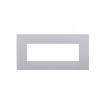 Rama decorativa Gewiss Chorus Monochrome Geo 6 module alba GW16406TB