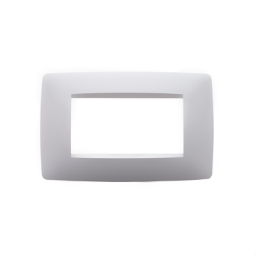 Rama decorativa Gewiss Chorus Monochrome One 4 module alba GW16104TB